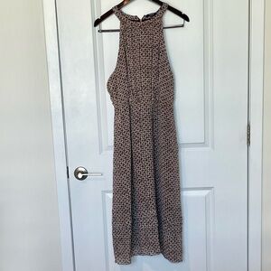 Madewell Sleeveless Printed Maxi Dress in Black and Cream